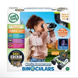 New LeapFrog Magic Adventures Binoculars w/Camera, Night Vision, Adventure Games